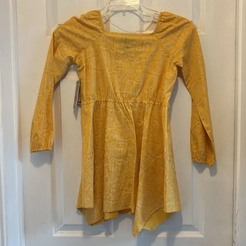 Wrangler Girl's High Low Ruffle Hem Dress, Size Large, NWT